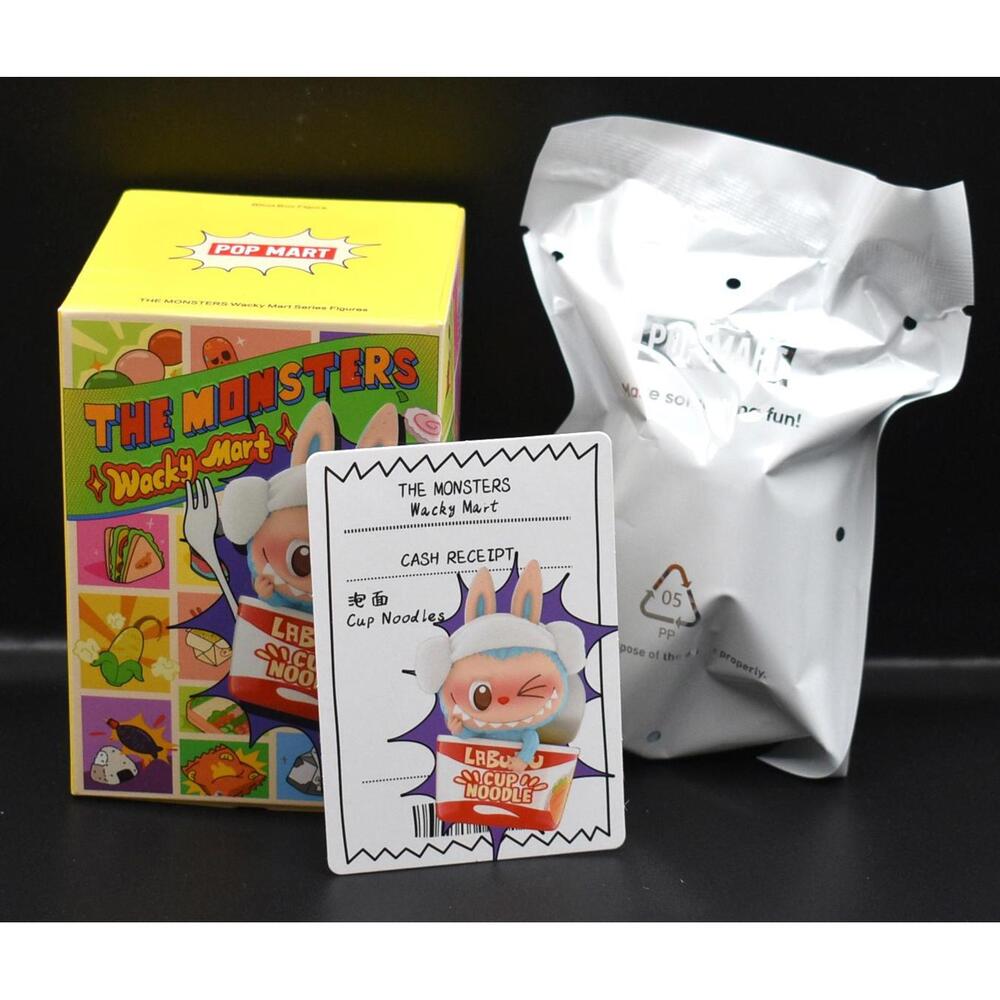 Pop Mart The Monsters Labubu Wacky Mart Cup Noodles Figure (A8)
